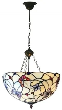 Reversed Tiffany luster kolekcia MOTÝLE Ø48 3*E27