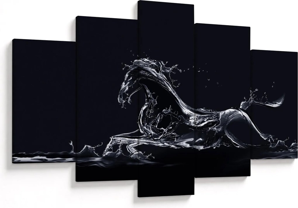 Obraz - Kôň a voda (150x105 cm)