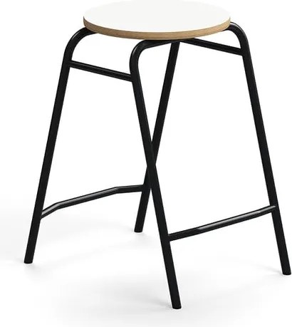 Stolička ALTUS, výška 590 mm, antracit/biela