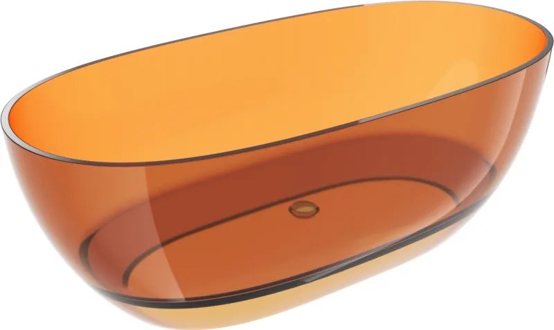 Mexen Pure, voľne stojaca vaňa 170 x 80 cm, oranžová, 58071708006