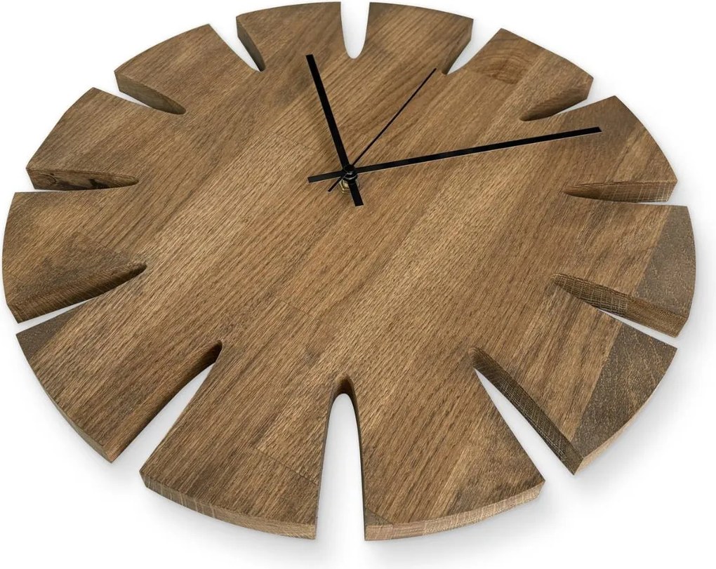 Elegantné nástenné hodiny tera - GAMAOU: Farba čierna RAL 9005 30 cm 4634-107914 MAS014-TERA-BLACK-30