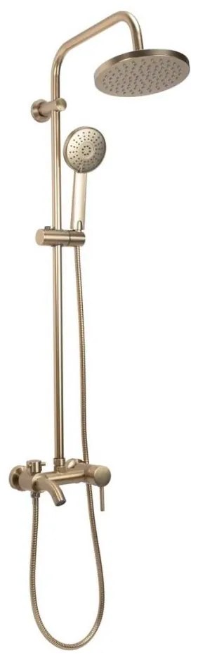 REA-P7051 - Sprchová súprava s batériou LUIS, brúsené zlaté prevedenie