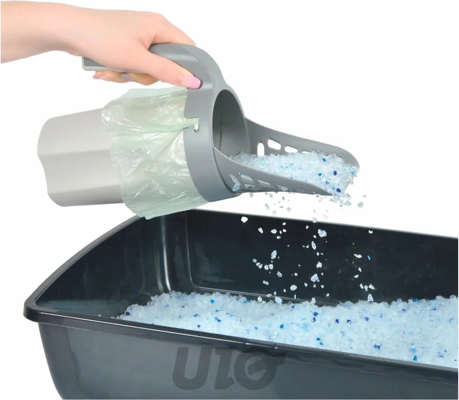 Svetlosivá lopatka 16x11 cm – Love Story