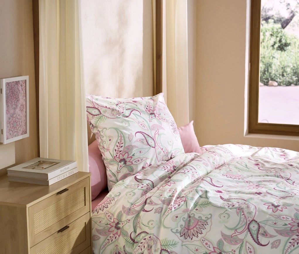 Napínacia posteľná plachta z mikrovlákna, ružová, štandardná veľkosť