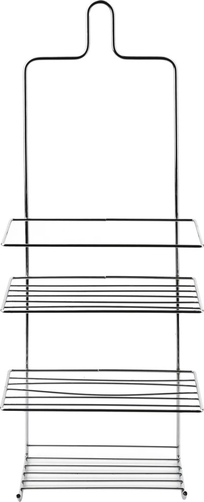 Kúpeľňová polička CARL SILVER 18,5x47,5 cm strieborná