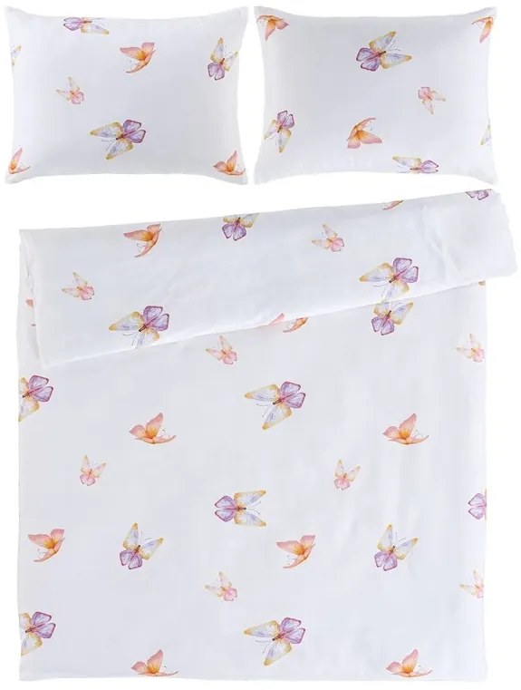 Saténové obliečky Flutter 160x200/2x70x80 cm