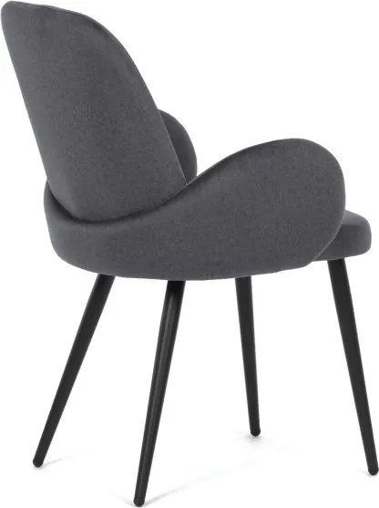 Jedálenská stolička zamatová, sivá DCL-X7129 GREY2