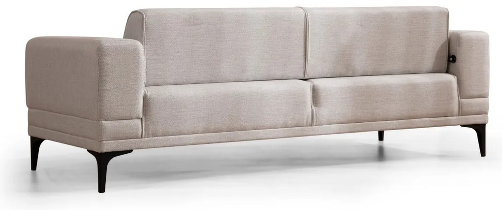Třímístná rozkládací pohovka Horizon 230 cm ecru