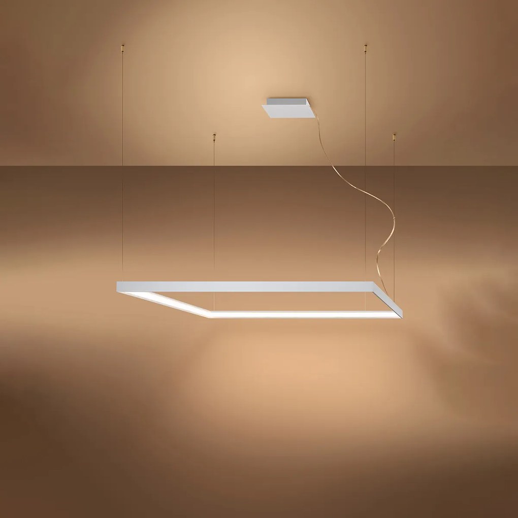 Závesné LED svietidlo Nelya l, 1x LED 70w, 3000k, w