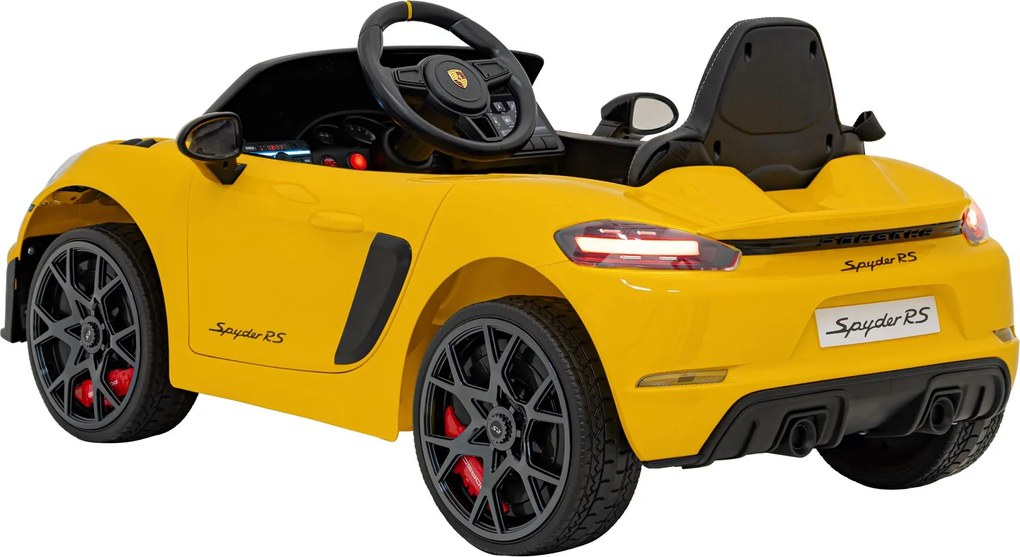 Ramiz Detské autíčko Porsche Spyder RS 718, žltý lak