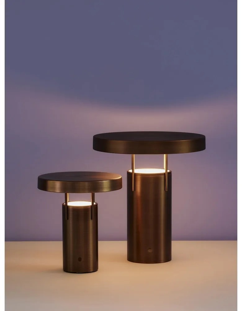 LED stmievateľná stolová lampa v bronzovej farbe (výška 20 cm) BringMe – Hübsch