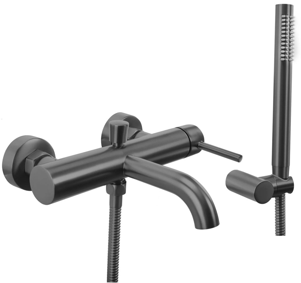 Rea Lungo, vaňová batéria s ručnou sprchovou súpravou, grafitová, REA-B1115