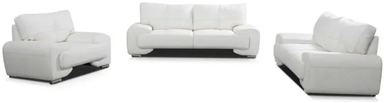 Sedacia súprava omega Lux 3+2+1, biela