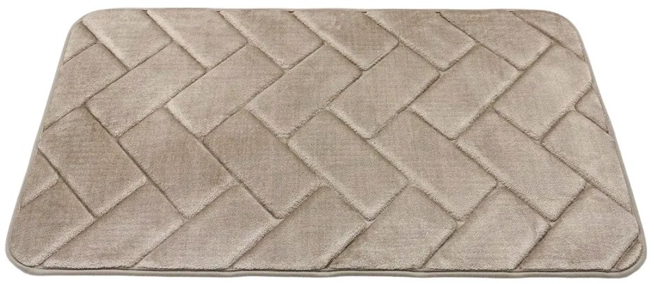 BO-MA koberce Protišmyková kúpeľňová predložka 3D 7288 beige - 50x40 cm