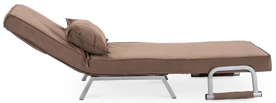 Kreslo pohovka rozkladacia PRATO hnedá - vintino.sk