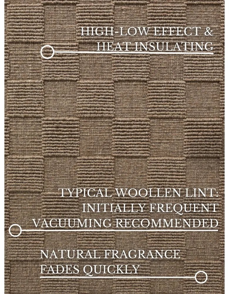 Hnedý ručne tkaný vlnený koberec 120x170 cm Scala – Villeroy&Boch