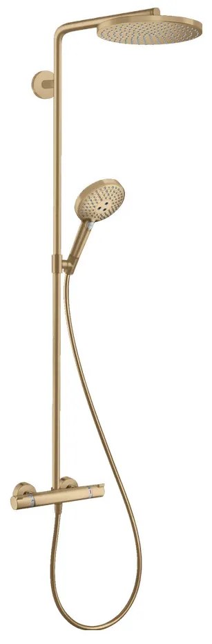 Hansgrohe Raindance Select S, Showerpipe 240 1jet PowderRain s termostatom, kartáčovaný bronz, HAN-27633140
