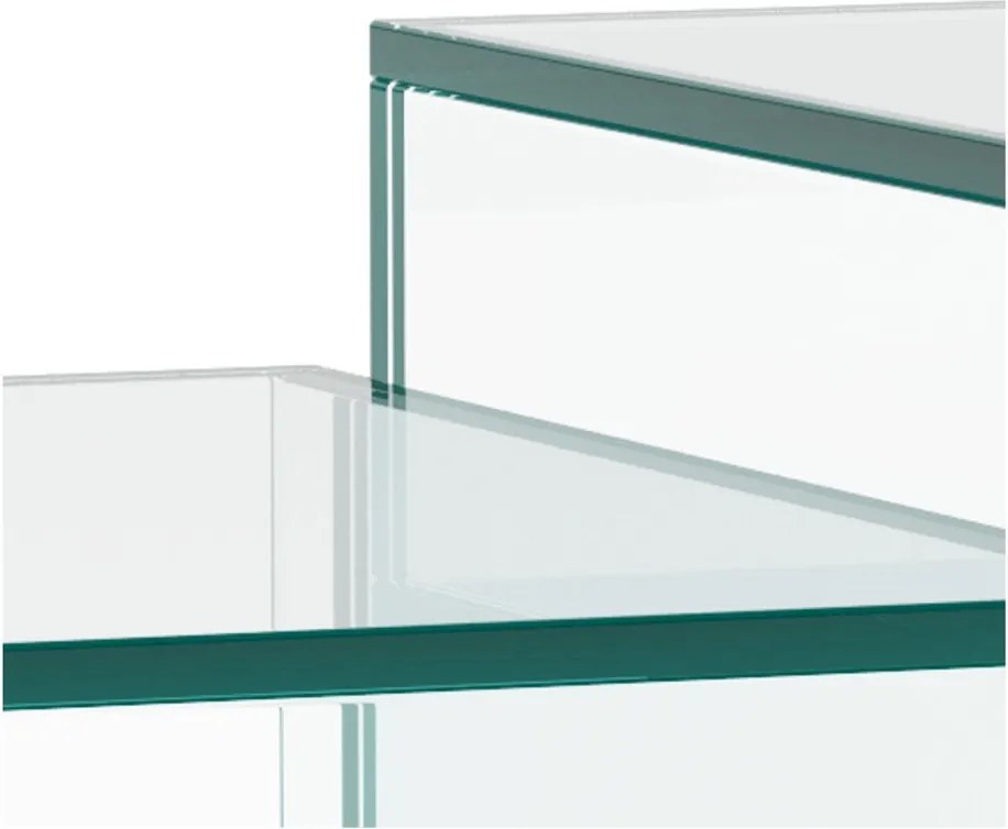 Sklenené konferenčné stolíky v súprave 2 ks 50x50 cm Dice – Actona