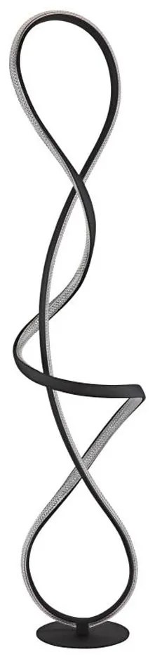 Globo 67341SS - LED Stojacia lampa SWIRL LED/36W/230V čierna