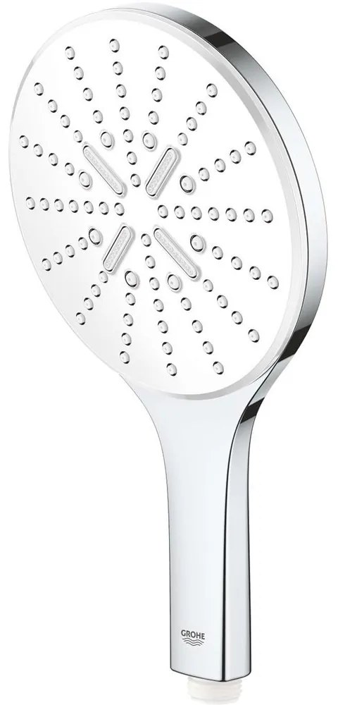 GROHE Vitalio SmartActive ručná sprcha 3jet EcoJoy, priemer 150 mm, chróm/mesačná biela, 26597000