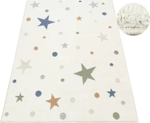 Koberec Esme Kids C5642A biely / krémový