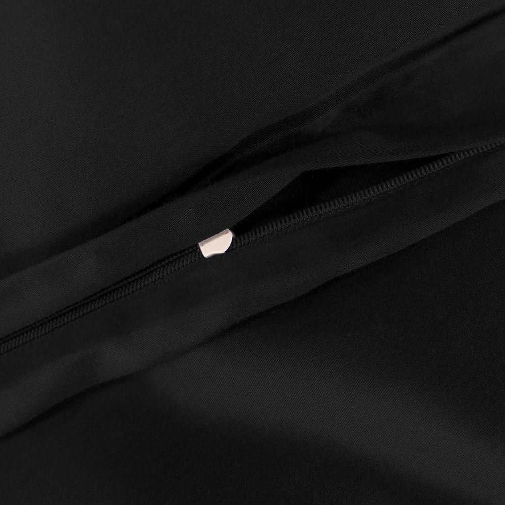 SATÉNOVÉ OBLIEČKY SATINLOVE CLASSIC 140X200 CM, 1KS 70X80 CM ČIERNE