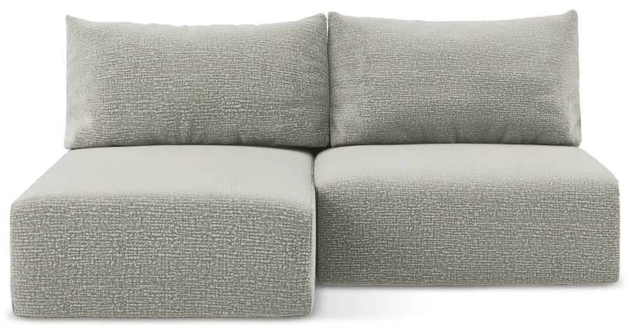 Svetlosivá rozkladacia/s úložným priestorom rohová pohovka (ľavý roh) Kalena – Makamii