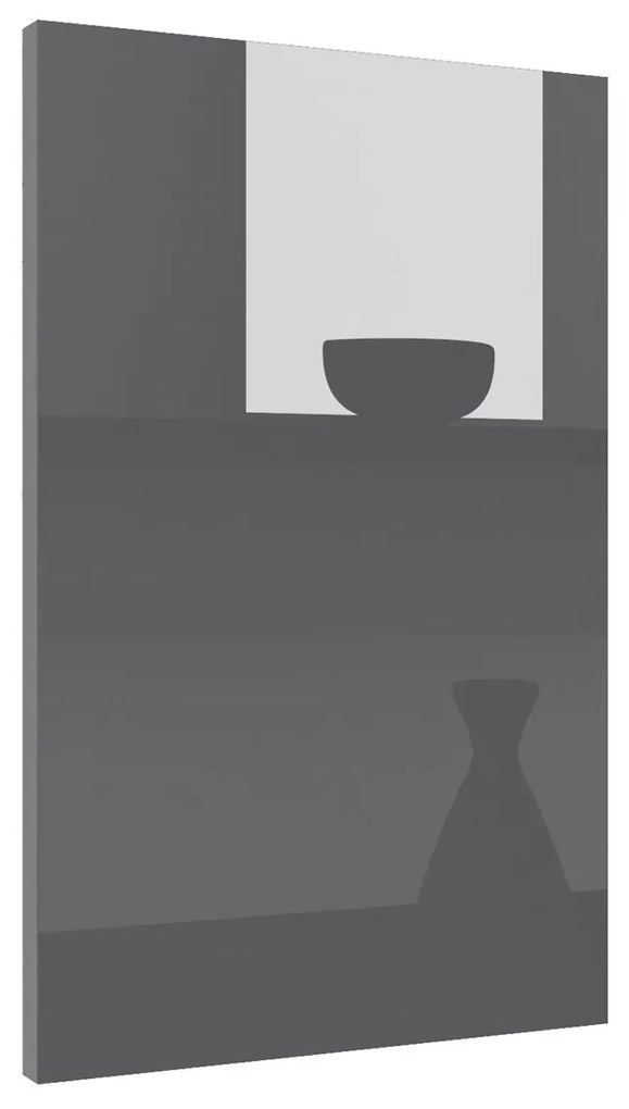 Panel na umývačku Belini odkrytý 45 cm šedý lesk  INF PO45/1/WT/S/0/0