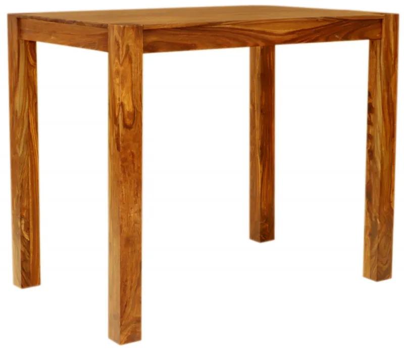 Barový stôl 120x110x80 indický masív palisander Natural