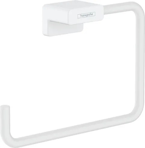 Hansgrohe AddStoris, kruh na uterák, matná biela, HAN-41754700