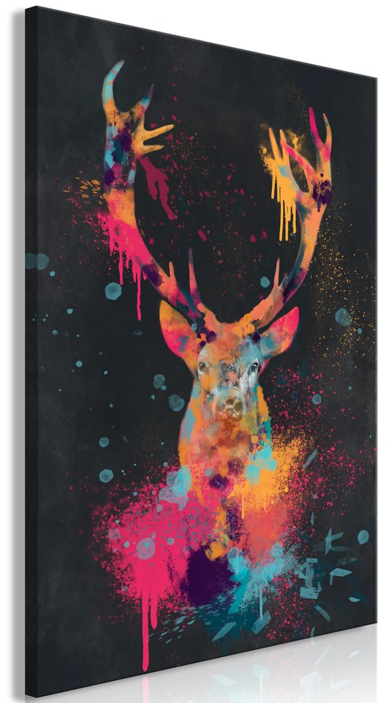 Artgeist Obraz - Spectacular Deer (1 Part) Vertical Veľkosť: 20x30, Verzia: Na talianskom plátne