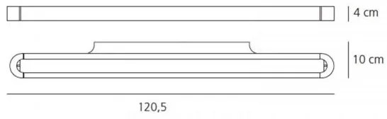 Artemide AR 1917010A - LED Nástenné svietidlo TALO 120 1xLED/51W/230V