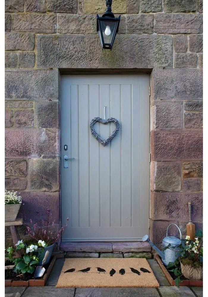 Rohožka z kokosového vlákna 60x90 cm Birds On a Wire – Artsy Doormats