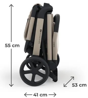 KINDERKRAFT SELECT - Športový kočík NUBI 3 pieskovo-béžový