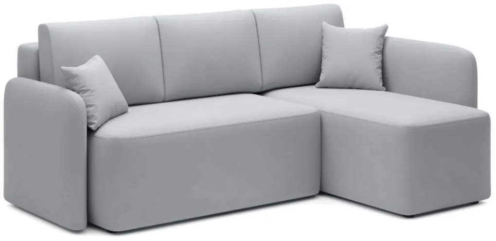 Svetlosivá rohová sedacia súprava HADSON Varianta: Pravý roh