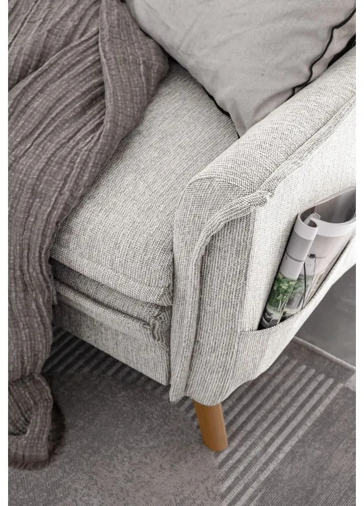 Béžová rozkladacia rohová pohovka (pravý roh) Charming Charlie – Miuform