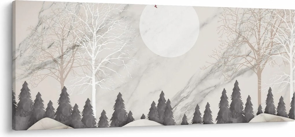 Obraz - Zimná krajina (120x50 cm)