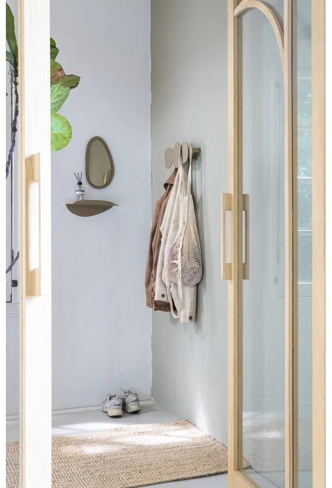 Béžová kovová polica 34 cm Pipa – Spinder Design