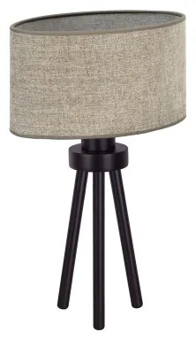 Duolla - Stolná lampa OVAL 1xE27/15W/230V pr. 30 cm hnedá