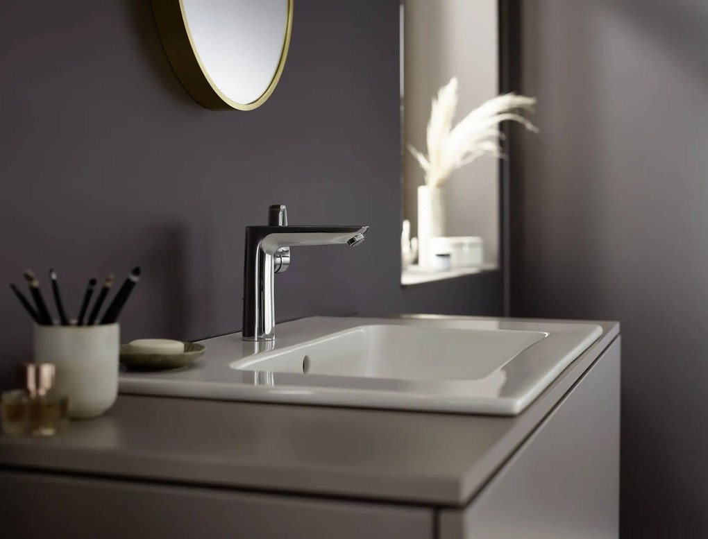 Hansgrohe Talis E, páková umývadlová batéria 150 s odtokovou súpravou s ťahadlom, chrómová, HAN-71754000