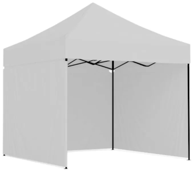 Trojstenný párty stan bez okien čierna 3m x 3m