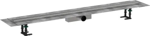 Hansgrohe RainDrain Compact ,úplná sada sprchového žľabu 1200 pre štandardnú inštaláciu, kartáčovaná nerezová oceľ, HAN-56184800