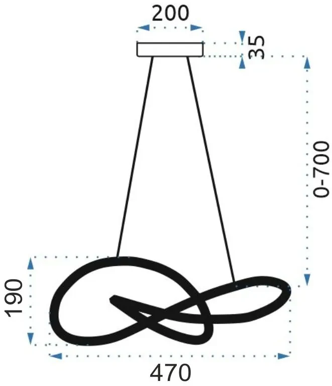 Toolight - LED stropné svietidlo APP819-CP + diaľkové ovládanie, chrómová, OSW-04029