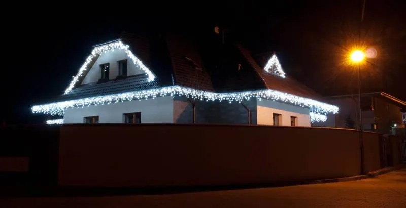 DECOLED LED rampouchy světelné, 3× 0,5 m, ledově bílá, 114 diod, IP67, černý kabel Easy Fix