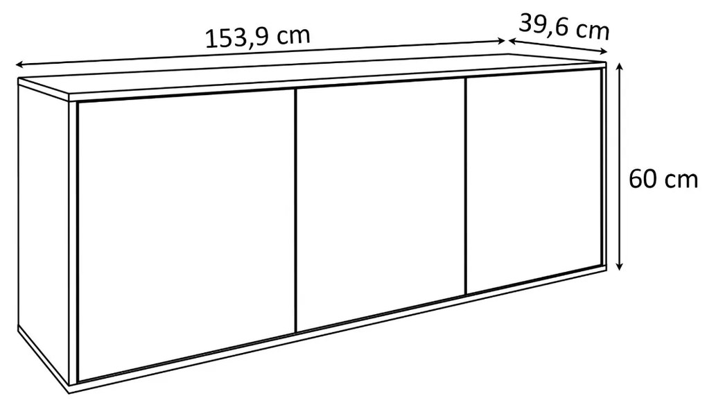 KOMODA ALWIN BIELA DUB ARTISAN BEZUCHYTKOVÁ ZÁVESNÁ