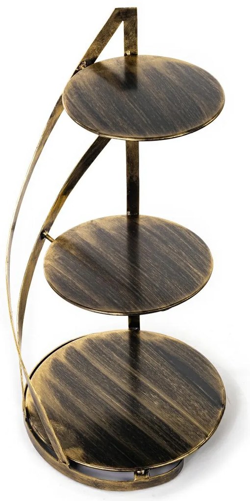 Kovový servírovací podnos Nowell Gold, 38x60 cm