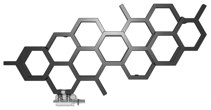 DK Terma Hex 502x1126 vodný radiátor RAL9005 Pololesk YL