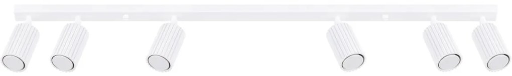 Sollux SL.1547 - Bodové svietidlo KARBON 6xGU10/10W/230V biela