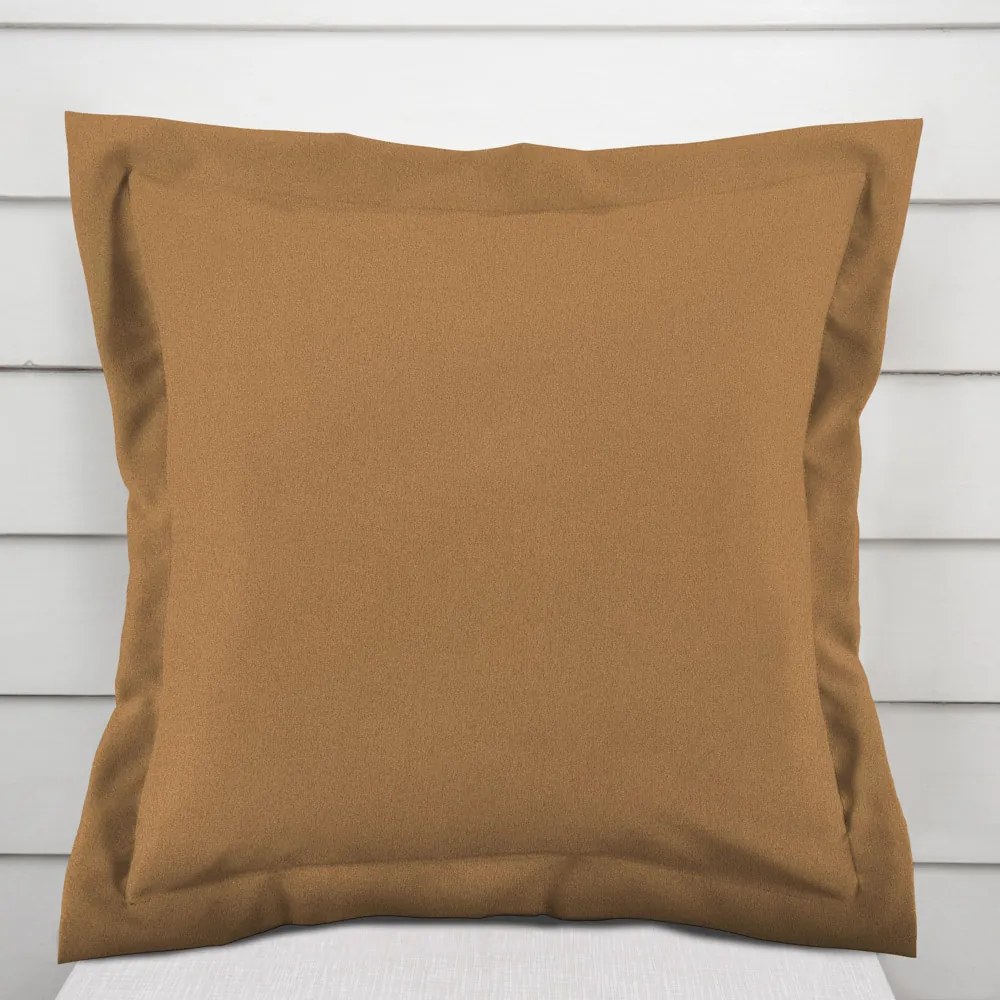 Biante Dekoračná obliečka na vankúš s lemom BKU-120 Bronzovo hnedá 50 x 50 cm