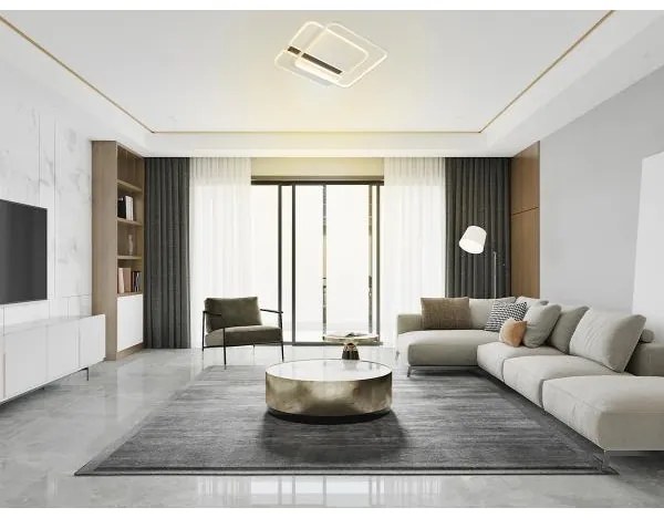 LED Stmievateľné stropné svietidlo LED/95W/230V 3000-6500K biela + diaľkové ovládanie